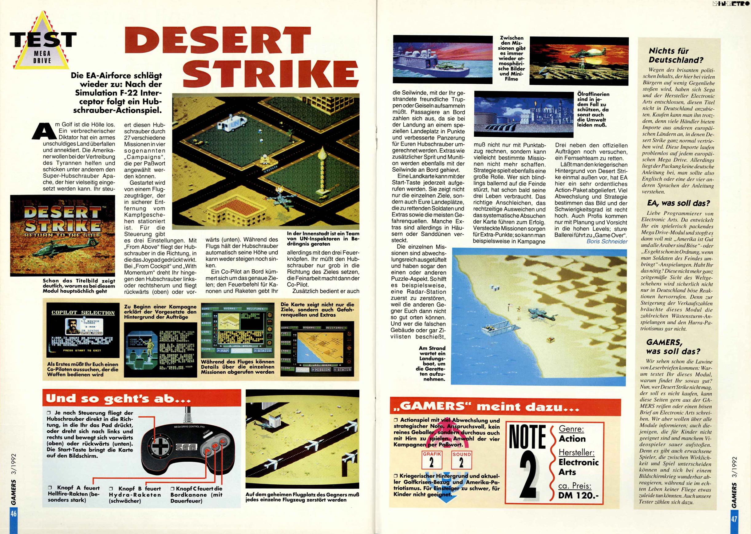 Desert Strike: Return to the Gulf (Mega Drive)