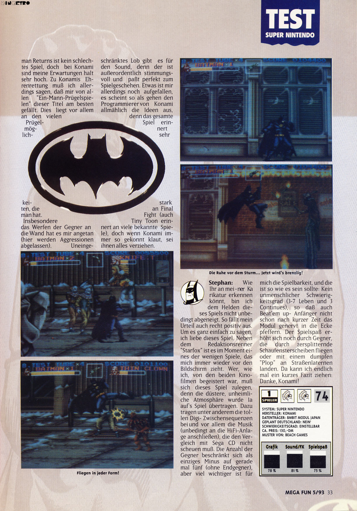 batman returns super nintendo cheats